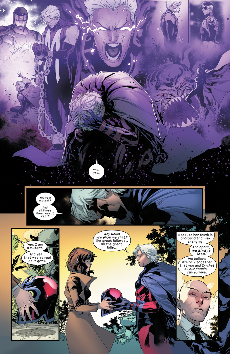 Magneto receives Moira’s truth.